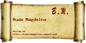 Buda Magdolna névjegykártya