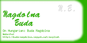 magdolna buda business card